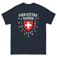 Thumbnail for T-shirt Suisse marine - Fier d'être helvétique