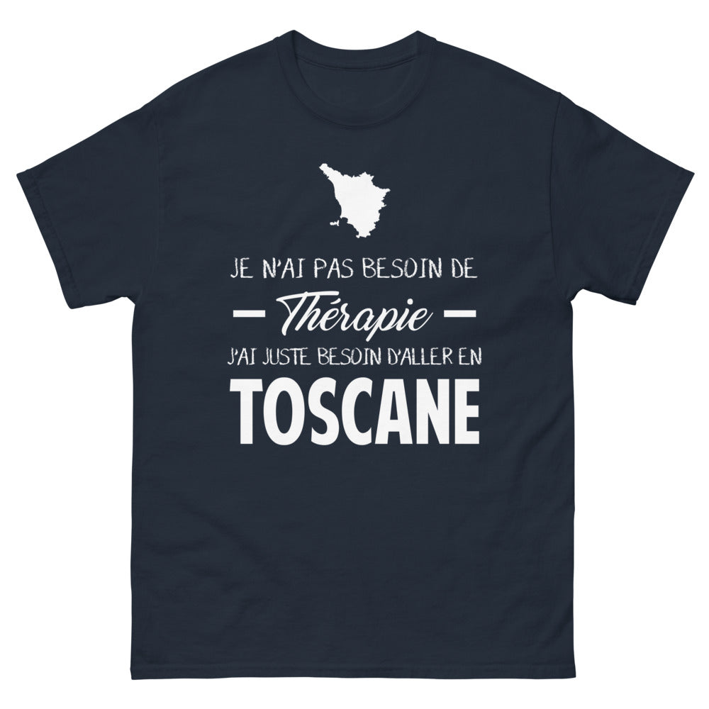 T-shirt Toscane marine - Je n'ai pas besoin de thérapie