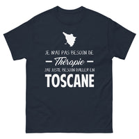 Thumbnail for T-shirt Toscane marine - Je n'ai pas besoin de thérapie
