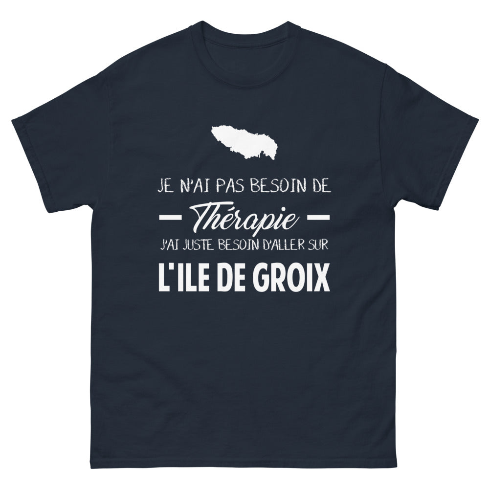T-shirt Bretagne marine - Je n'ai pas besoin de thérapie