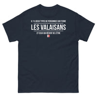 Thumbnail for T-shirt Valaisans marine - Fierté et humour en sombre