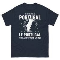 Thumbnail for T-shirt Portugal marine - Je ne vis pas au Portugal mais...