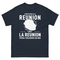 Thumbnail for T-shirt Réunion marine - Je ne vis pas à La Réunion, mais...