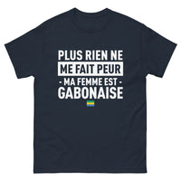 Thumbnail for T-shirt Gabon marine - Plus rien ne me fait peur
