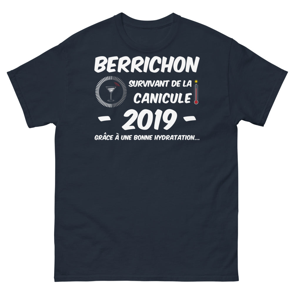T-shirt Berry marine - Survivant de la canicule 2019