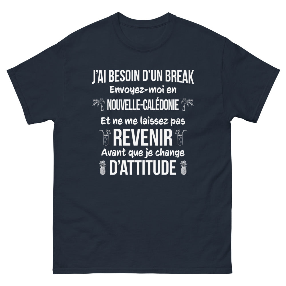 T-shirt Nouvelle-Calédonie marine - Besoin d'un break