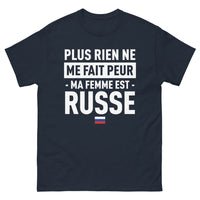 Thumbnail for T-shirt Russe marine - Plus rien ne me fait peur, ma femme est Russe