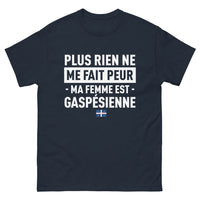 Thumbnail for T-shirt Gaspésienne marine - Rien ne me fait peur
