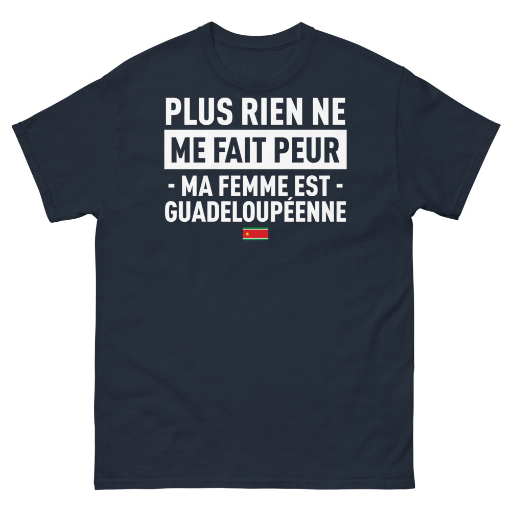 T-shirt Guadeloupe marine - Plus rien ne me fait peur