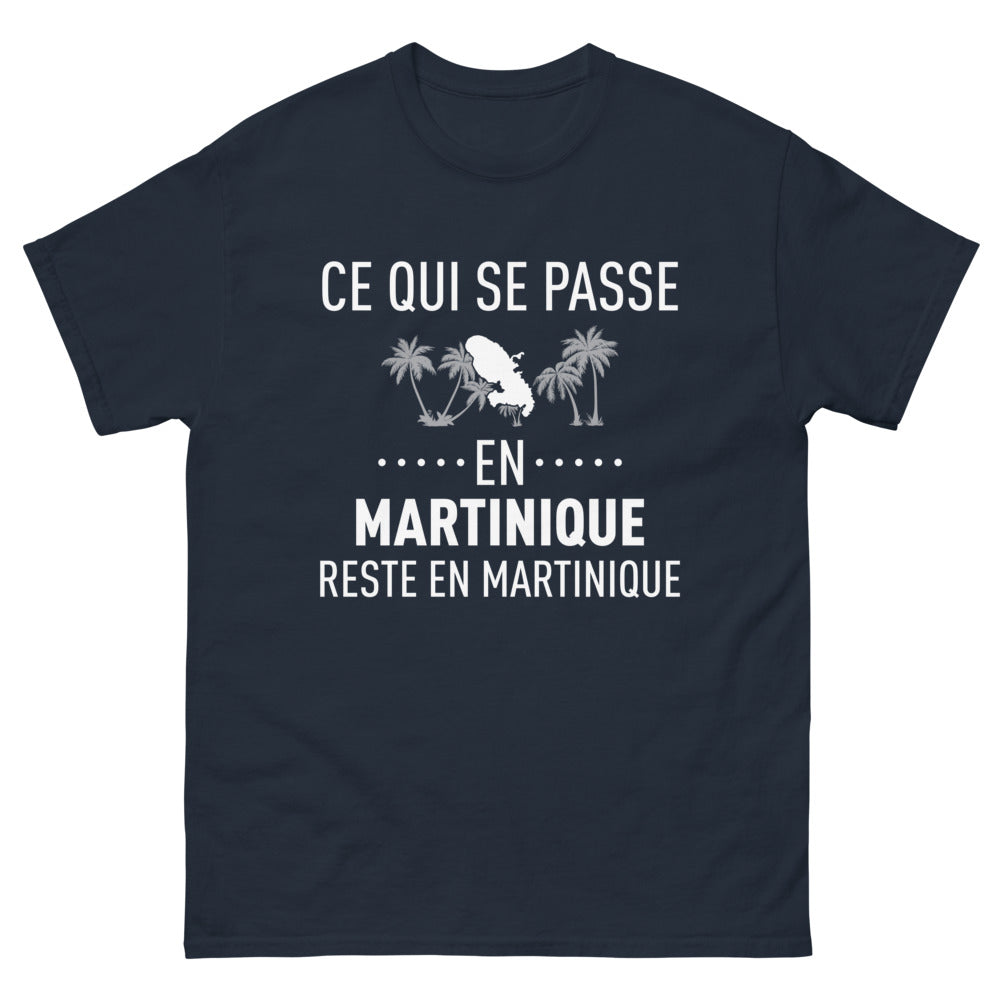 T-shirt Martinique marine - Ce qui se passe en Martinique