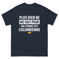 Thumbnail for T-shirt Colombien marine - Plus rien ne me fait peur