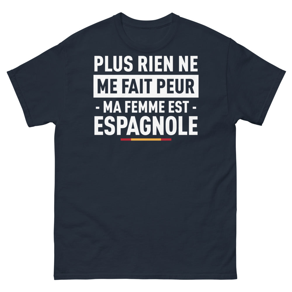 T-shirt Espagne marine - Plus rien ne me fait peur