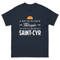 Thumbnail for T-shirt Saint-Cyr marine - Je n'ai pas besoin de thérapie