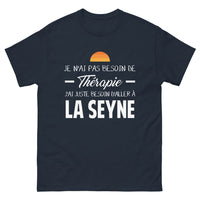 Thumbnail for T-shirt Seyne-sur-Mer marine - Pas besoin de thérapie, juste y aller