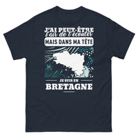 Thumbnail for T-shirt Bretagne marine - J'ai peut-être l'air de t'écouter