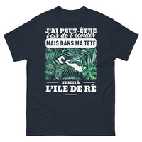 Thumbnail for T-shirt Île de Ré marine - J'ai peut-être l'air de t'écouter