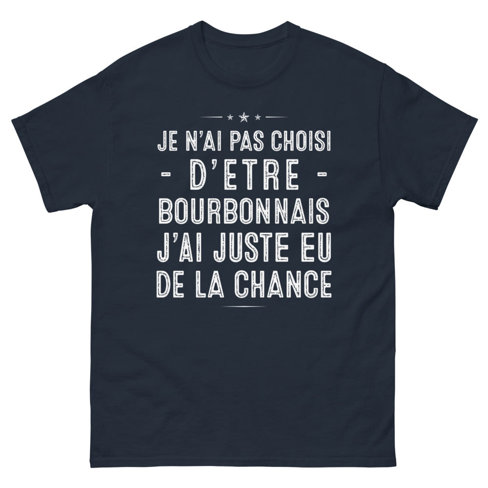 T-shirt Bourbonnais marine - Je n'ai pas choisi d'être Bourbonnais