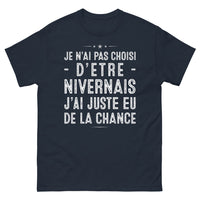Thumbnail for T-shirt Nièvre marine - Je n'ai pas choisi d'être Nivernais