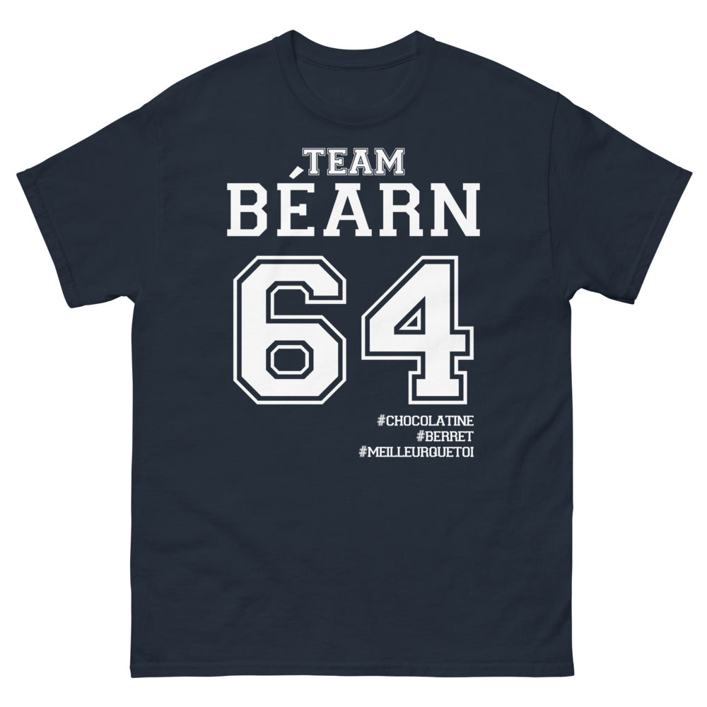 T-shirt Béarn marine - Chocolatine et Béret humoristique