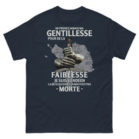 Thumbnail for T-shirt Vendéen marine - Ne prenez jamais ma gentillesse pour de la faiblesse