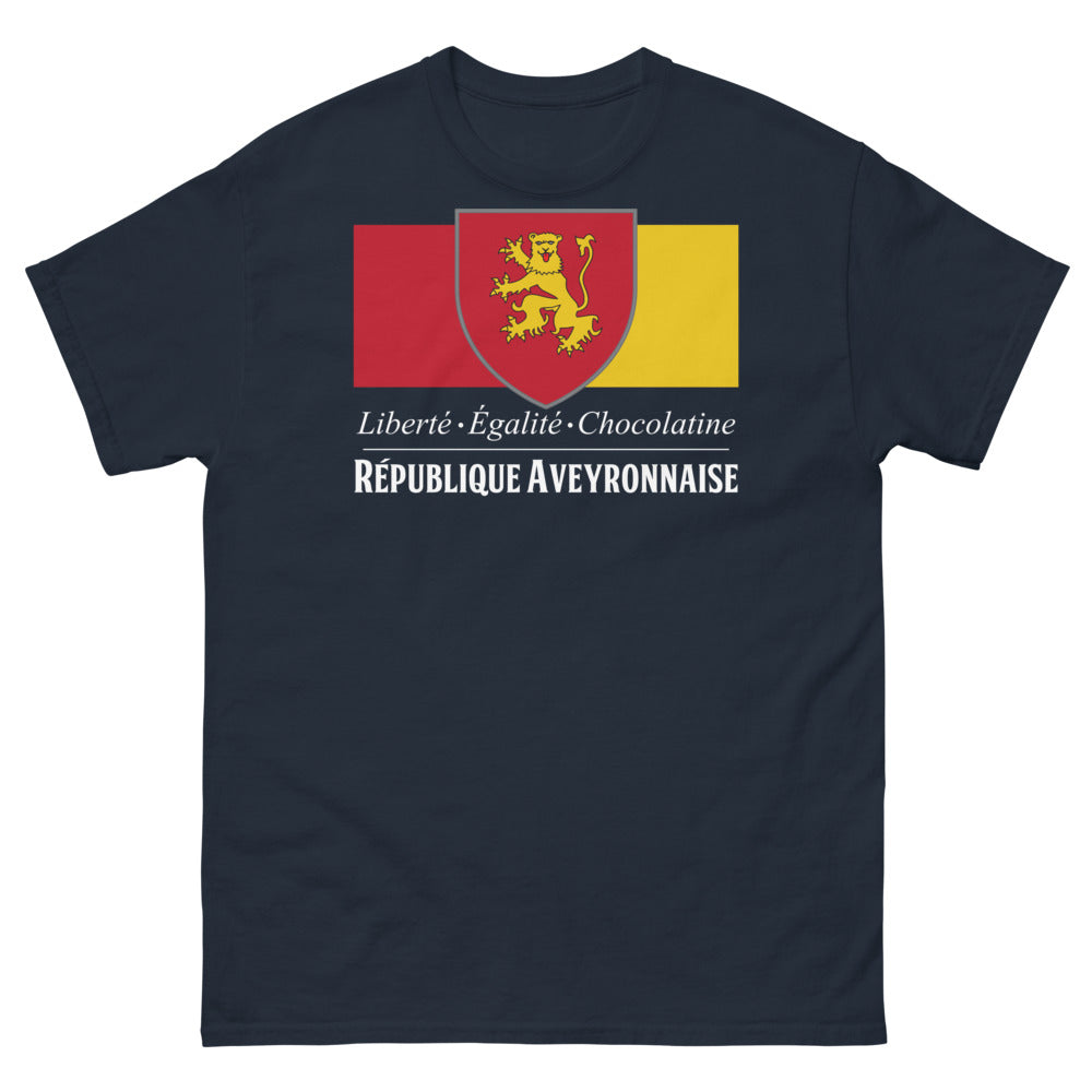 T-shirt Aveyron marine - Liberté, Égalité, Chocolatine