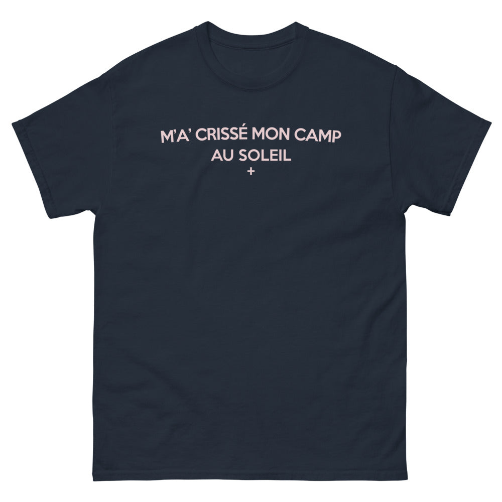 T-shirt Québec marine - M'a Crissé Mon Camp au Soleil