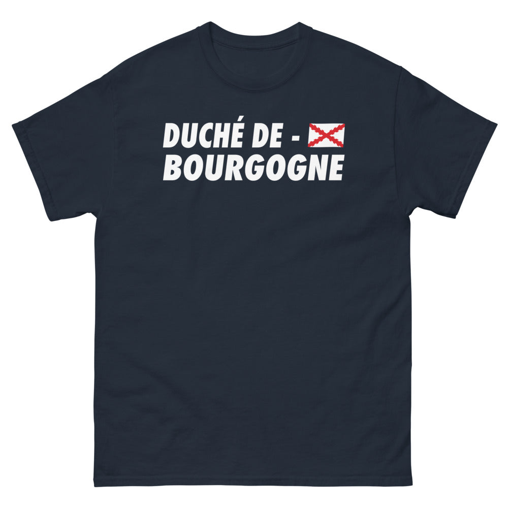 T-shirt Duché de Bourgogne marine - style élégant et sombre