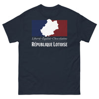 Thumbnail for T-shirt République Lotoise marine - Liberté Égalité Chocolatine