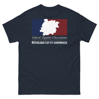 Thumbnail for T-shirt Lot-et-Garonne marine - Liberté, Égalité, Chocolatine