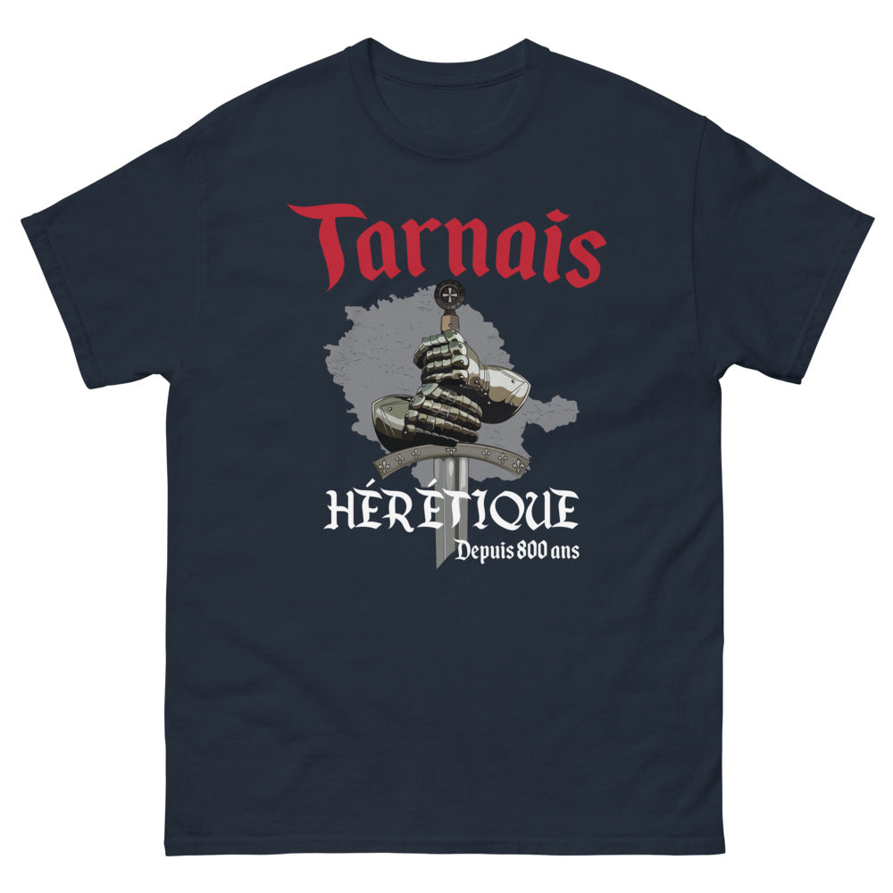 T-shirt Tarnais marine - Hérétiques depuis 800 ans