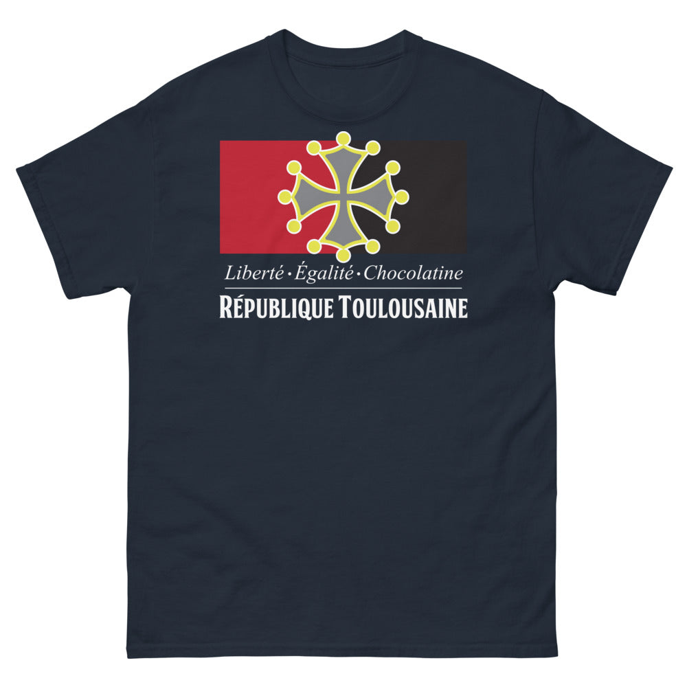 T-shirt Toulouse marine - Liberté Égalité Chocolatine République