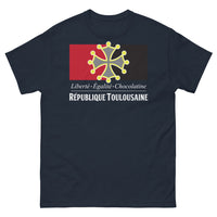 Thumbnail for T-shirt Toulouse marine - Liberté Égalité Chocolatine République