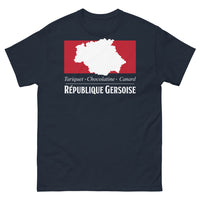 Thumbnail for T-shirt République Gersoise noir dos - Élégance Gasconne