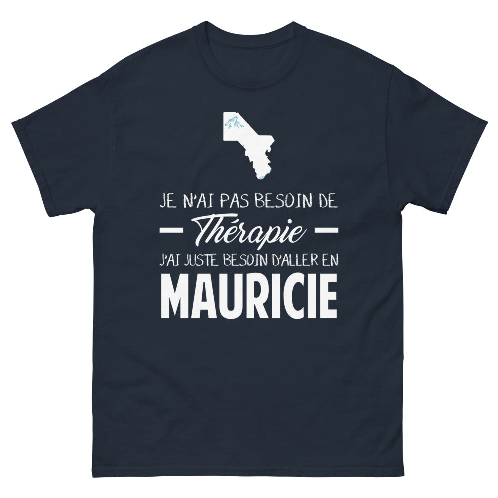 T-shirt Mauricie marine - Besoin d'un break humoristique