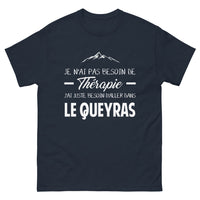 Thumbnail for T-shirt Queyras marine - Je n'ai pas besoin de thérapie