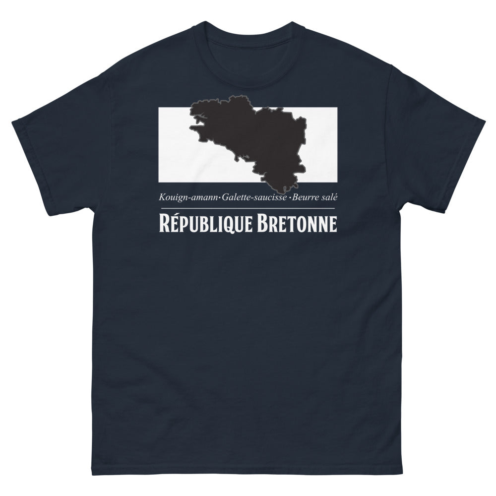T-shirt Bretagne marine - Fierté et délices bretons