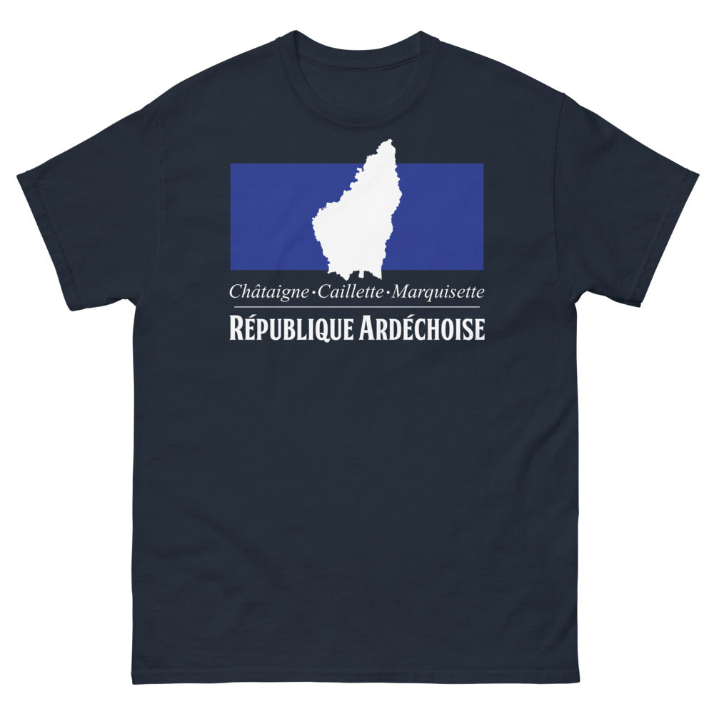 T-shirt Ardèche marine - Châtaigne Caillette République