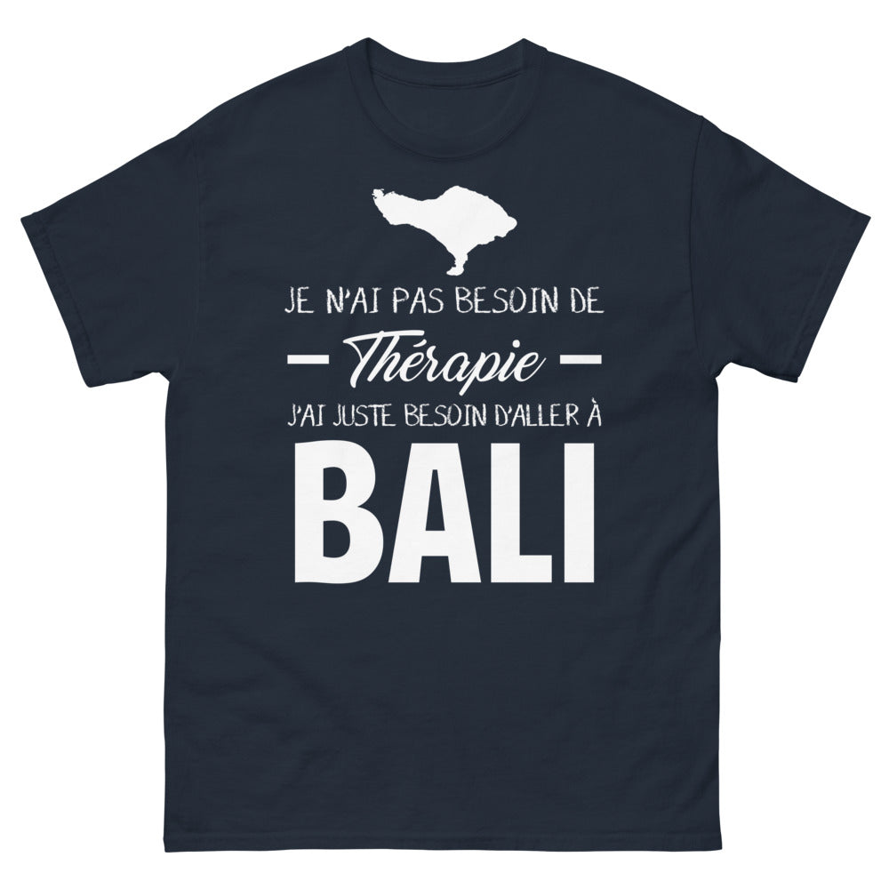 T-shirt Bali marine - Je n'ai pas besoin de thérapie