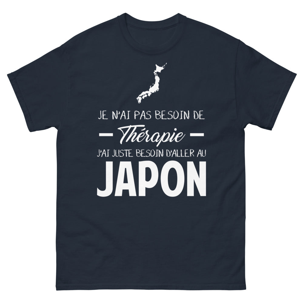 T-shirt Japon marine - Je n'ai pas besoin de thérapie