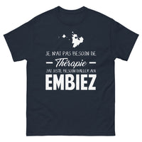 Thumbnail for T-shirt Embiez marine - Je n'ai pas besoin de thérapie