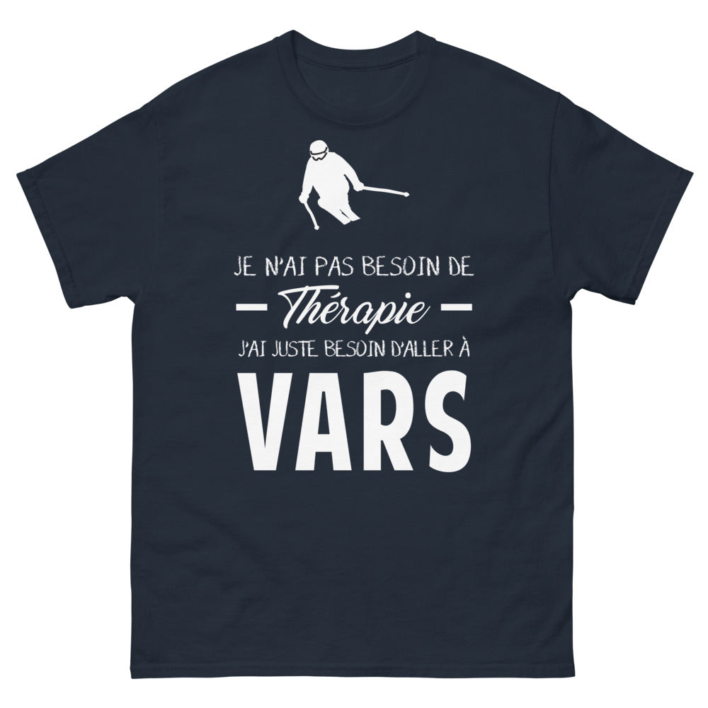 T-shirt Hautes-Alpes marine - Je n'ai pas besoin de thérapie