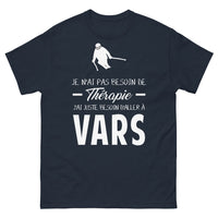 Thumbnail for T-shirt Hautes-Alpes marine - Je n'ai pas besoin de thérapie
