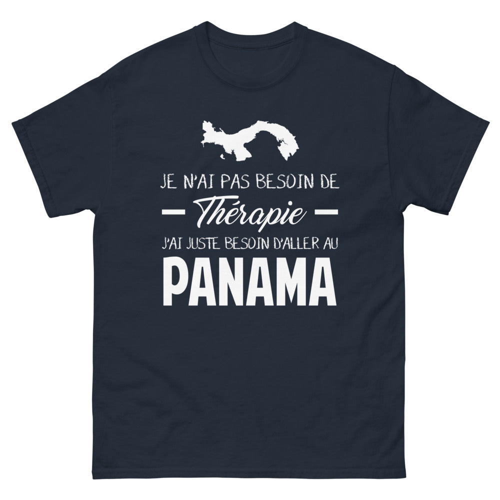 T-shirt Panama marine - Je N'ai Pas Besoin de Thérapie