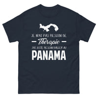 Thumbnail for T-shirt Panama marine - Je N'ai Pas Besoin de Thérapie