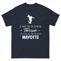 Thumbnail for T-shirt Mayotte marine - Je n'ai pas besoin de thérapie