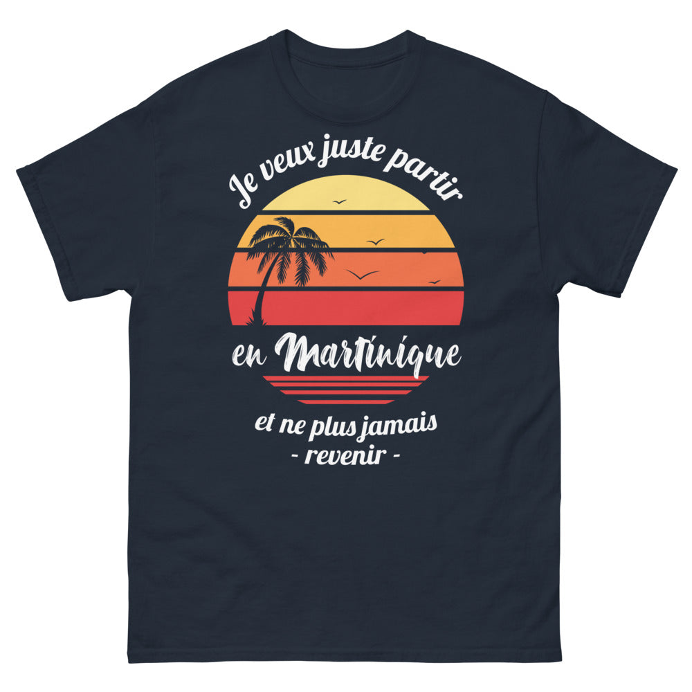 T-shirt Martinique marine - Je veux juste partir en Martinique
