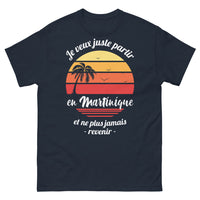 Thumbnail for T-shirt Martinique marine - Je veux juste partir en Martinique