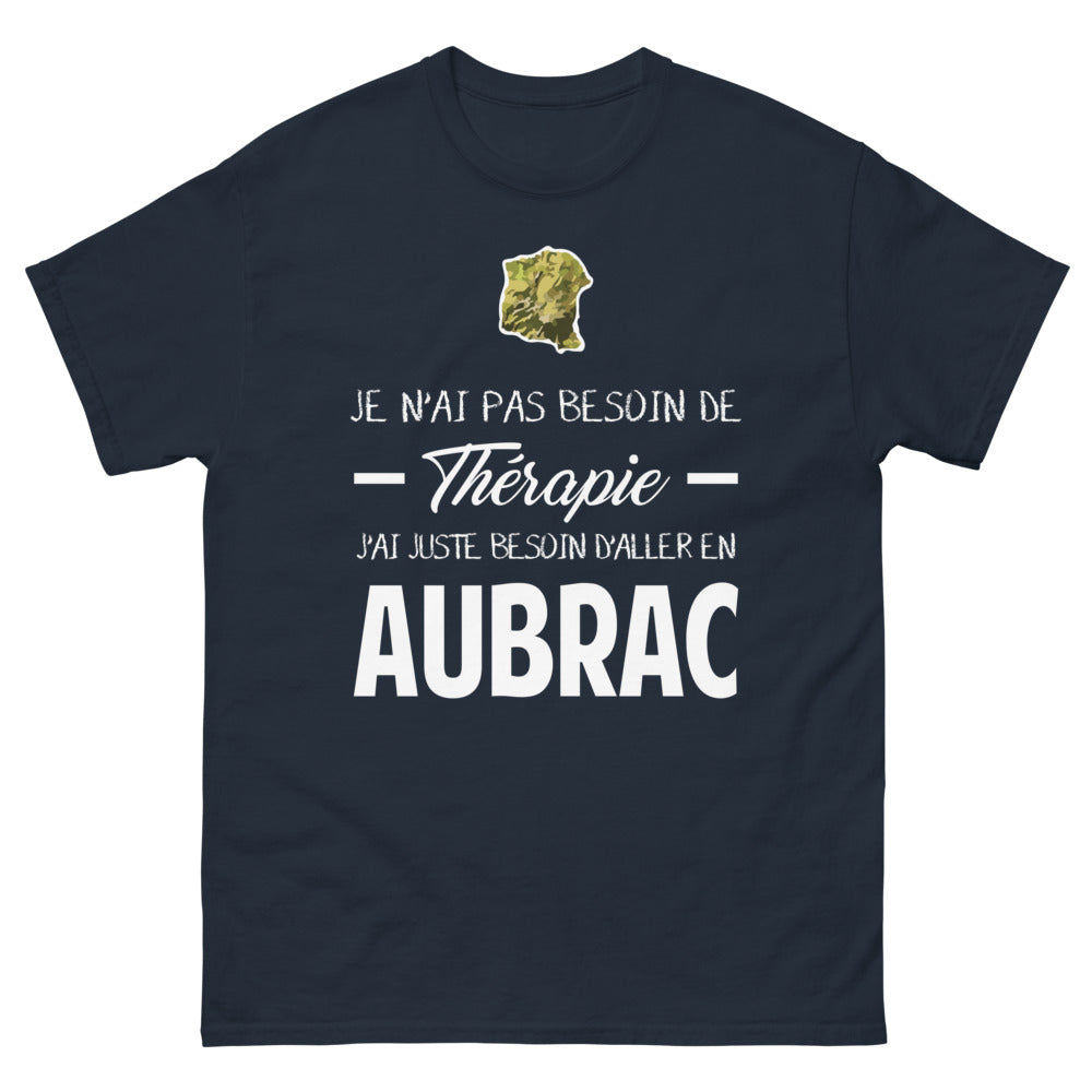 T-shirt Aubrac marine - Pas besoin de thérapie