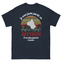 Thumbnail for T-shirt Aveyron marine - Je veux juste partir en Aveyron