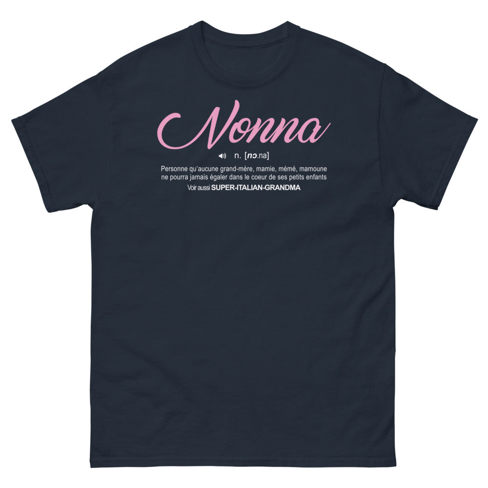 T-shirt Italie marine - hommage à la Nonna inégalable